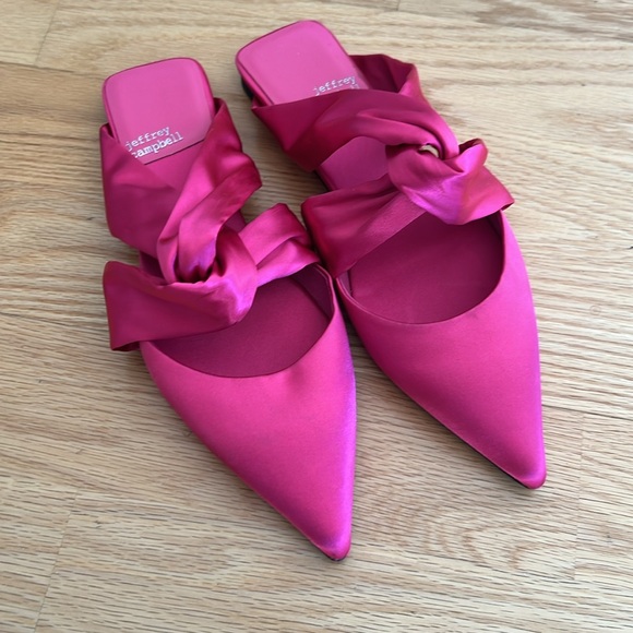 Jeffrey Campbell Tied Down Knot Mules - NWOT. - Picture 2 of 4